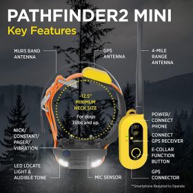 Dogtra PATHFINDER2 MINI GPS Dog Tracking and Dog Training System Dogtra PATHFINDER2 MINI GPS Dog Tracking and Dog Training System